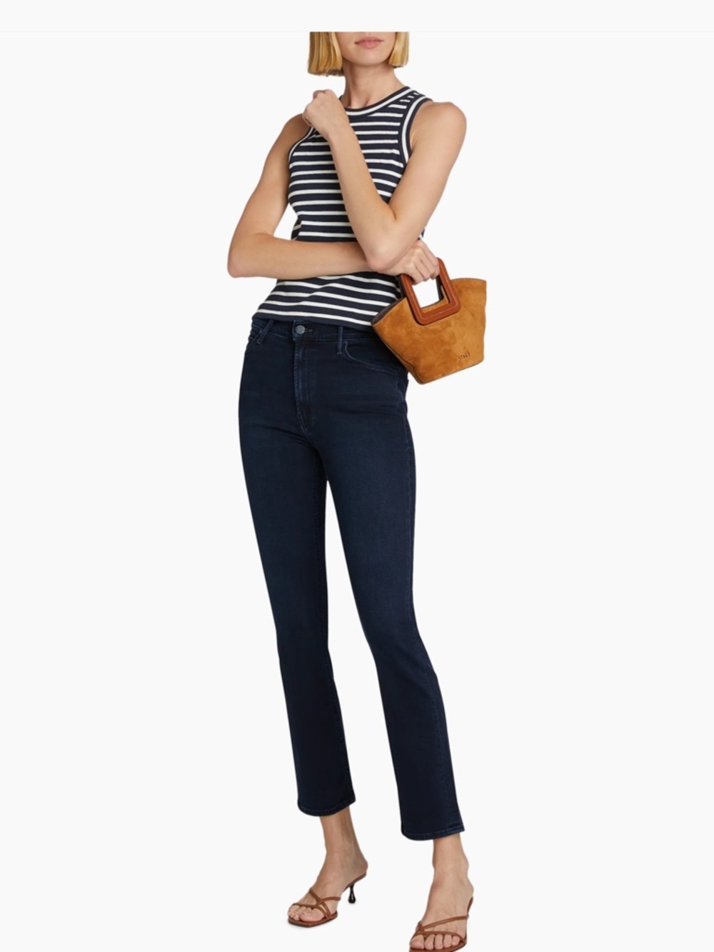 Mother The Mid-Rise Dazzler Ankle Jeans